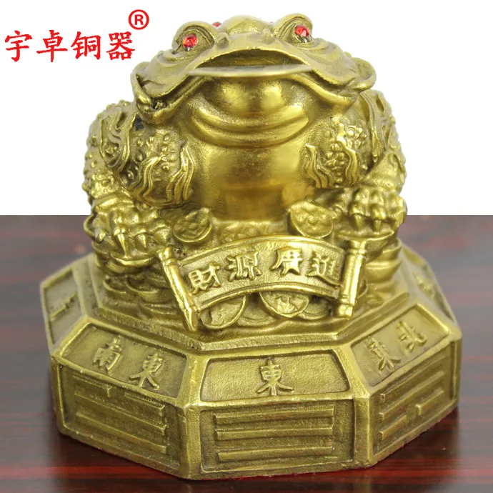 Yu Zhuo copper bronze gossip three legged toad toad Caiyuanguangjin Home Furnishing decorative ornaments business sroom
Yu Zhuo copper bronze gossip three legged toad toad Caiyuanguangjin Home Furnishing decorative ornaments business sroom