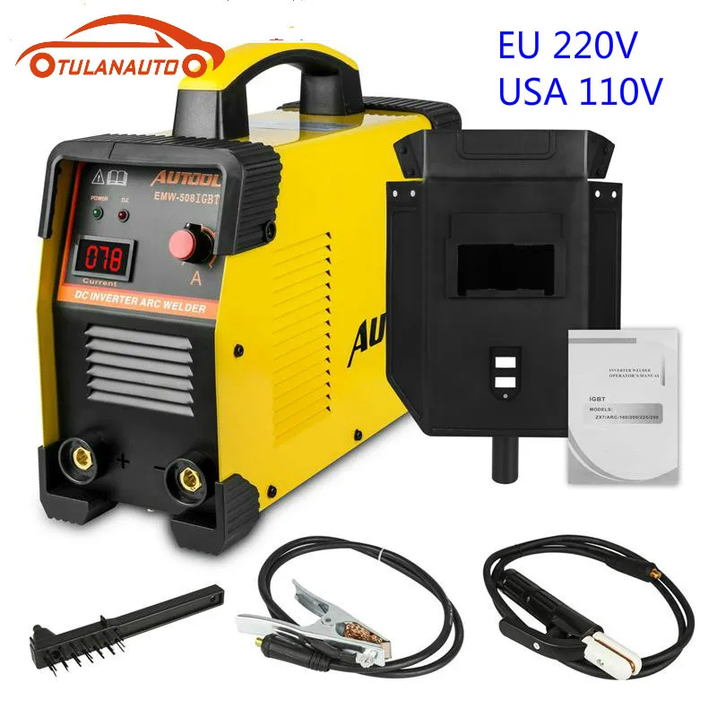 EWM-508 ARC-200 DC Inverter Welder 20-160Amp IGBT Welding Machine Kit AC 110V/220V Dual Voltages Portable Electric Welder
EWM-508 ARC-200 DC Inverter Welder 20-160Amp IGBT Welding Machine Kit AC 110V/220V Dual Voltages Portable Electric Welder