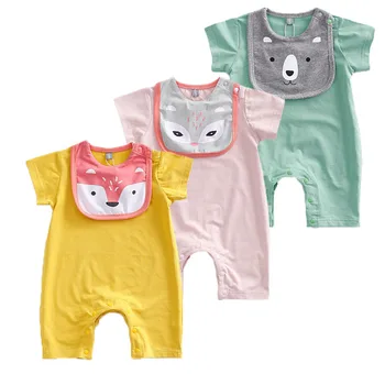 Summer 2020 Newborn Clothes Baby Girls Boys Fox Bear Organic Rompers Bibs Romper Summer Playsuit Outfits Clothing
Summer 2020 Newborn Clothes Baby Girls Boys Fox Bear Organic Rompers Bibs Romper Summer Playsuit Outfits Clothing