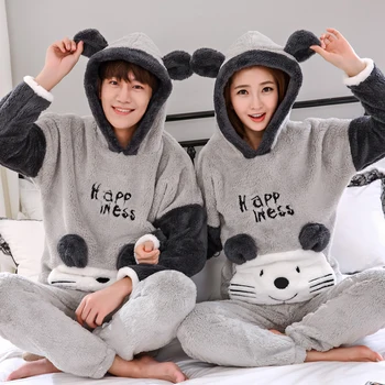 Thick Warm Soft Furry pajamas in Autumn Winter Women Pajama sets Cartoon Sleepwear Female Coral Fleece Rabbit style Pyajamas
Thick Warm Soft Furry pajamas in Autumn Winter Women Pajama sets Cartoon Sleepwear Female Coral Fleece Rabbit style Pyajamas