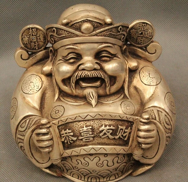 Details about 6" Chinese Folk Silver Cash Rich Mammon Money Wealth God Statue Sculpture R0715 B0403
Details about 6" Chinese Folk Silver Cash Rich Mammon Money Wealth God Statue Sculpture R0715 B0403