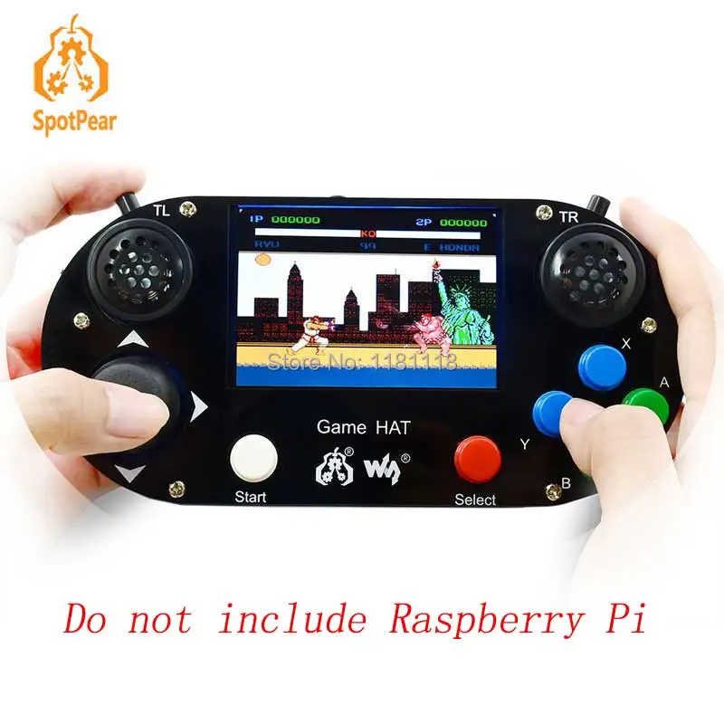 Raspberry Pi 3B+ Game LCD 3.5inch HDMI LCD Gamepad on board for Raspberry Pi 2B zero w RetroPie with Case
Raspberry Pi 3B+ Game LCD 3.5inch HDMI LCD Gamepad on board for Raspberry Pi 2B zero w RetroPie with Case