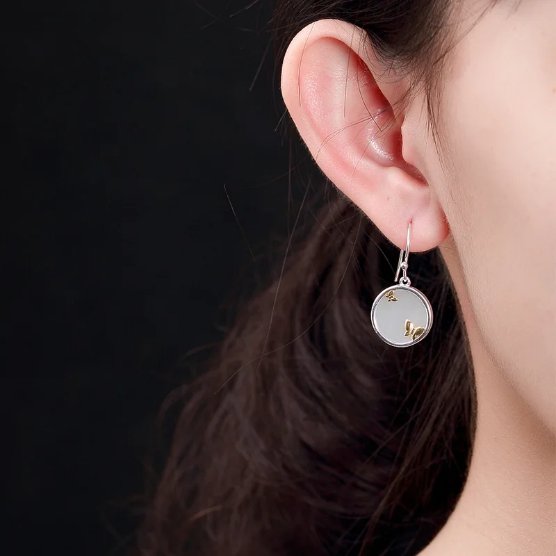 agate silver earrings for girls 5
