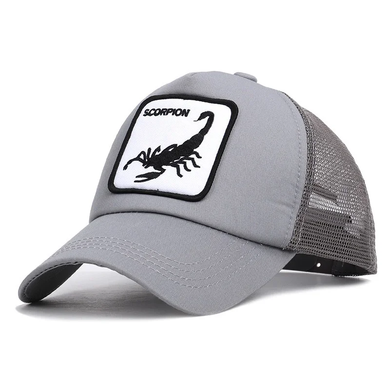 New Summer Visor Hat Snapback Cap Baseball Cap Breathable Adjustable Scorpions Embroidery Sun Hat HipHop Mesh Baseball Cap
New Summer Visor Hat Snapback Cap Baseball Cap Breathable Adjustable Scorpions Embroidery Sun Hat HipHop Mesh Baseball Cap