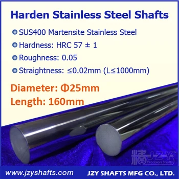 Dia 25mm L160mm 3pcs/lot hardened linear round bar sus400 stainless quenched rail shaft smooth high roughness Ra 0.05 and Ra 0.2
Dia 25mm L160mm 3pcs/lot hardened linear round bar sus400 stainless quenched rail shaft smooth high roughness Ra 0.05 and Ra 0.2