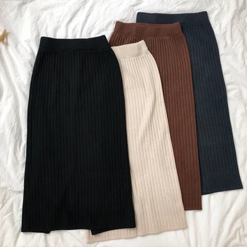 4 colors Spring Autumn Knitting Female Skirts 2018 Women High Waist long Skirt soild color pencil skirts womens (X708)
4 colors Spring Autumn Knitting Female Skirts 2018 Women High Waist long Skirt soild color pencil skirts womens (X708)