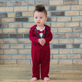 2020 Formal Newborn Baby boy Romper Gentleman wedding Long Sleeve Tuxedo jumpsuit Clothes Clothing for Boys 0-24M birthday party
2020 Formal Newborn Baby boy Romper Gentleman wedding Long Sleeve Tuxedo jumpsuit Clothes Clothing for Boys 0-24M birthday party