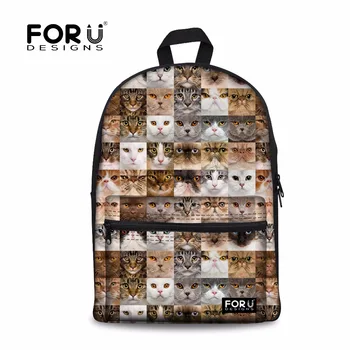 FORUDESIGNS Children School Bags Cute Animal Cat Dog Puzzle Printing School Backpack for Teenage Boys Girls Canvas Book Bags
FORUDESIGNS Children School Bags Cute Animal Cat Dog Puzzle Printing School Backpack for Teenage Boys Girls Canvas Book Bags