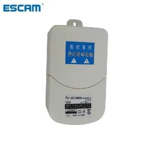 ESCAM Waterproof Outdoor CCTV Power Supply DC 12V 2A Power Adapter Power Switch US EU UK for cctv camera
ESCAM Waterproof Outdoor CCTV Power Supply DC 12V 2A Power Adapter Power Switch US EU UK for cctv camera