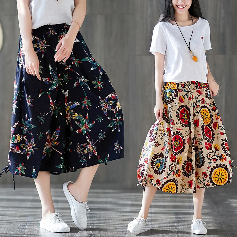 2019 Plus Size Summer Streetwear Casual Vintage Cotton Linen Pants Women Elastic Waist Wide Leg Pants Harem Pants
2019 Plus Size Summer Streetwear Casual Vintage Cotton Linen Pants Women Elastic Waist Wide Leg Pants Harem Pants