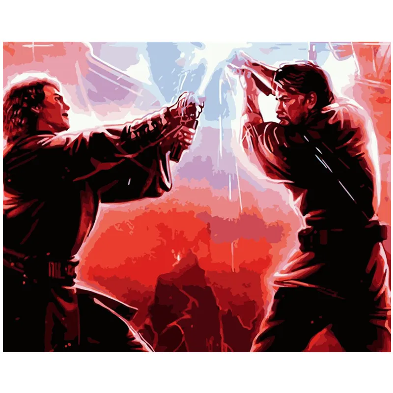 Painting By Numbers DIY Dropshipping 40x50 50x65cm Two people's star wars Figure Canvas Wedding Decoration Art picture Gift
Painting By Numbers DIY Dropshipping 40x50 50x65cm Two people's star wars Figure Canvas Wedding Decoration Art picture Gift