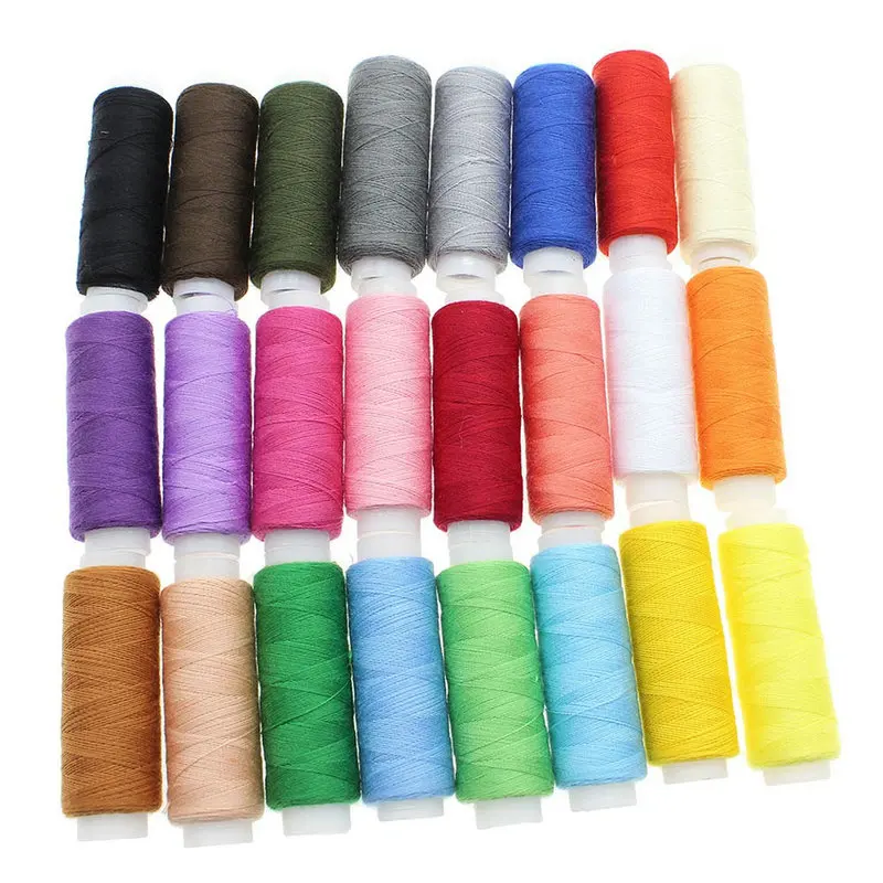 Hot 24 colors Spools Home Sewing All Purpose High Quality Kit Cotton Thread Reel Sewing Thread Set
Hot 24 colors Spools Home Sewing All Purpose High Quality Kit Cotton Thread Reel Sewing Thread Set