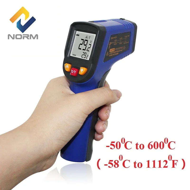 Norm 400,600 Centidegree Non contact outdoor digital infrared thermometer with remote temperature sensor kitchen thermomet
Norm 400,600 Centidegree Non contact outdoor digital infrared thermometer with remote temperature sensor kitchen thermomet