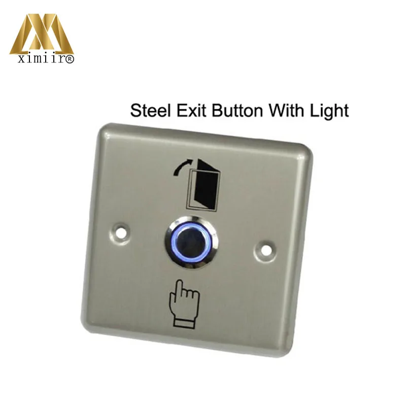 Stainless steel exit button come with open switch light for all access control system E04L door push switch with LED light
Stainless steel exit button come with open switch light for all access control system E04L door push switch with LED light