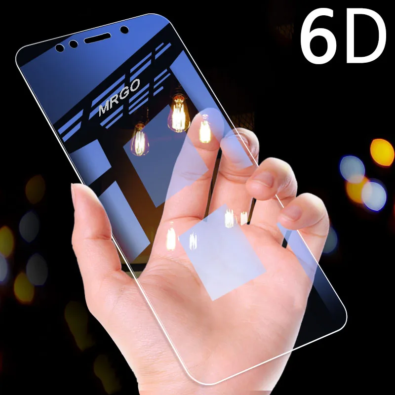 6D закаленное стекло для Xiaomi Redmi 5 Plus 6A 6 Pro защита экрана Pocophone F1 Mi 8 A1 A2 Lite Note |