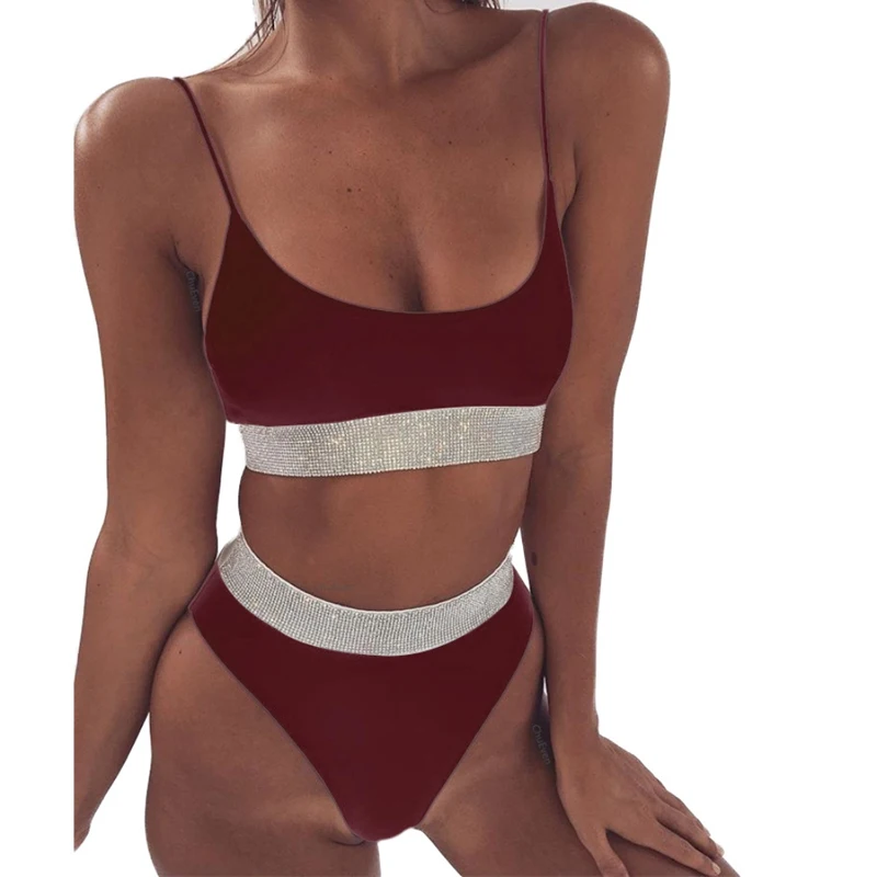 2019 Sexy Push Up Bra-style Swimsuit Bikini Women Simple Section Hanging Neck Split Swimwear Thin Belt Bikinis
2019 Sexy Push Up Bra-style Swimsuit Bikini Women Simple Section Hanging Neck Split Swimwear Thin Belt Bikinis