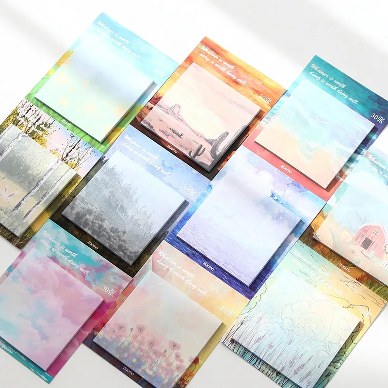 Stationery Creative Painting Oil Painting Post-it Notes Simple Color Tearing Message Note Book Student Memo Pad School Supplies
Stationery Creative Painting Oil Painting Post-it Notes Simple Color Tearing Message Note Book Student Memo Pad School Supplies