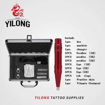 YILONG Free Shipping Tattoo kit tattoo machine high quality 35000R/M Profession Permanent Makeup machine eyebrow lips pen 262
YILONG Free Shipping Tattoo kit tattoo machine high quality 35000R/M Profession Permanent Makeup machine eyebrow lips pen 262