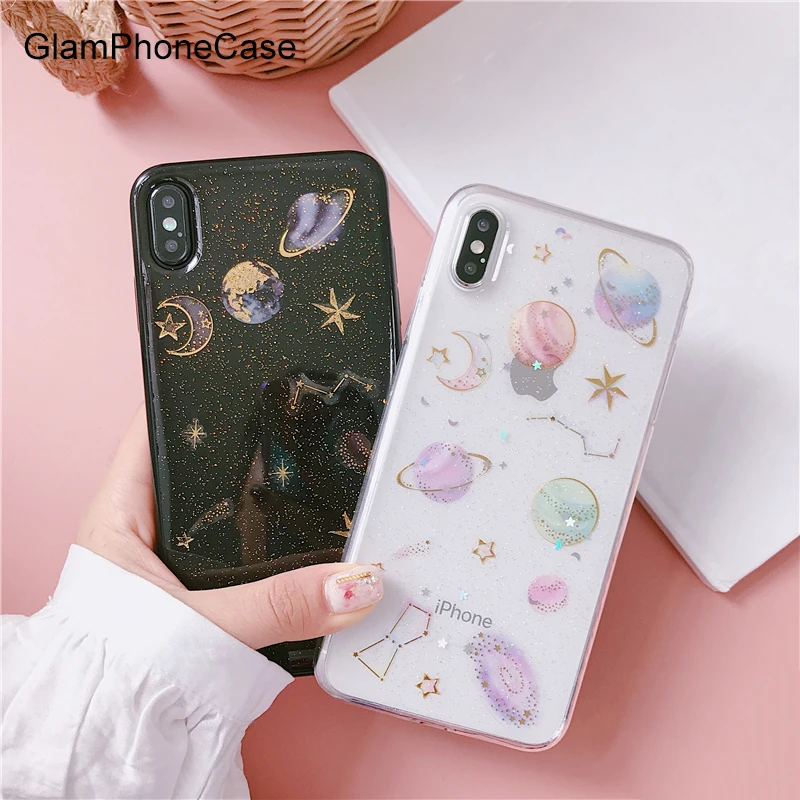 GlamPhoneCase Glitter Starry Sky Moon Phone Case For iphone XS Max XR XS 8 8plus 7 7plus 6/6S Plus Bling Universe Series Clear
GlamPhoneCase Glitter Starry Sky Moon Phone Case For iphone XS Max XR XS 8 8plus 7 7plus 6/6S Plus Bling Universe Series Clear