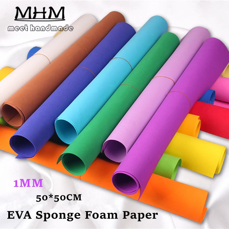 10pcs 50*50cm 1mm Thickness stickers Scrapbooking Craft Paper EVA Sponge Foam Paper For Flowers Background DIY Gift Card Decor
10pcs 50*50cm 1mm Thickness stickers Scrapbooking Craft Paper EVA Sponge Foam Paper For Flowers Background DIY Gift Card Decor