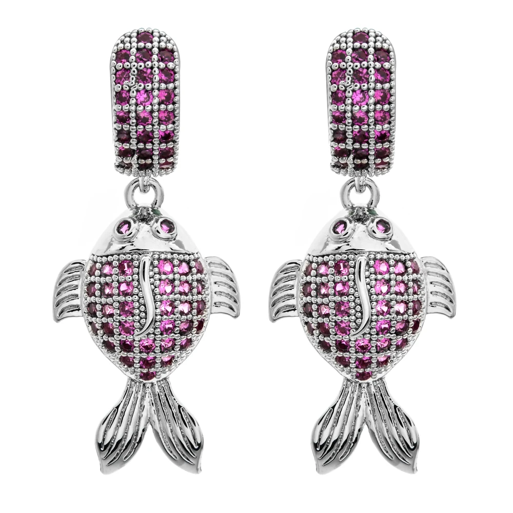 Luxurious small goldfish miniature inlaid zircon earrings It's a sweet and romantic fashion jewel for women/girls ER-261
Luxurious small goldfish miniature inlaid zircon earrings It's a sweet and romantic fashion jewel for women/girls ER-261
