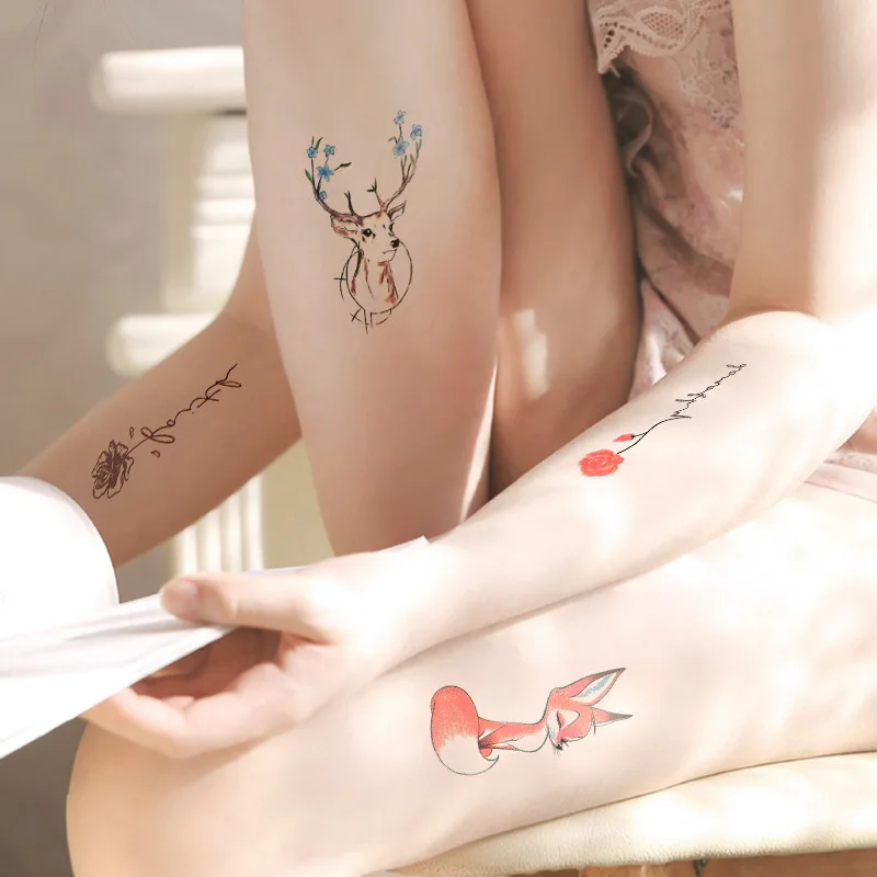 Fresh little tattoos with men's and women's waterproof long-lasting INS cute simulation sexy tattoo stickers 60pcs
Fresh little tattoos with men's and women's waterproof long-lasting INS cute simulation sexy tattoo stickers 60pcs
