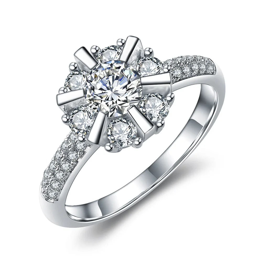 European 925 silver RING Female Crystal from Swarovskis Exquisite lace index finger fashion Wedding jewellery jewelry
European 925 silver RING Female Crystal from Swarovskis Exquisite lace index finger fashion Wedding jewellery jewelry