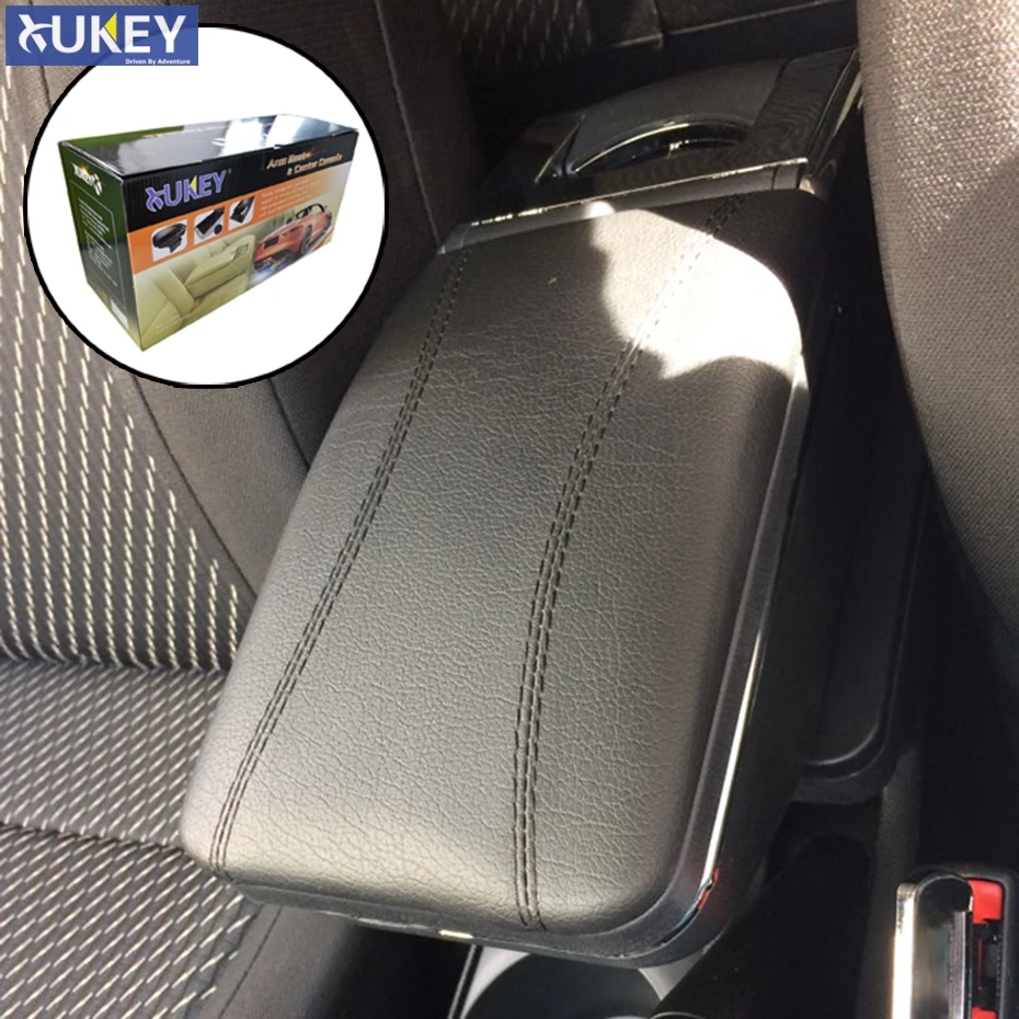 

XUKEY Arm Rest For Kia Rio 4 2017 - 2018 YB X-Line Center Console Leather Central Black Armrest Box Russian