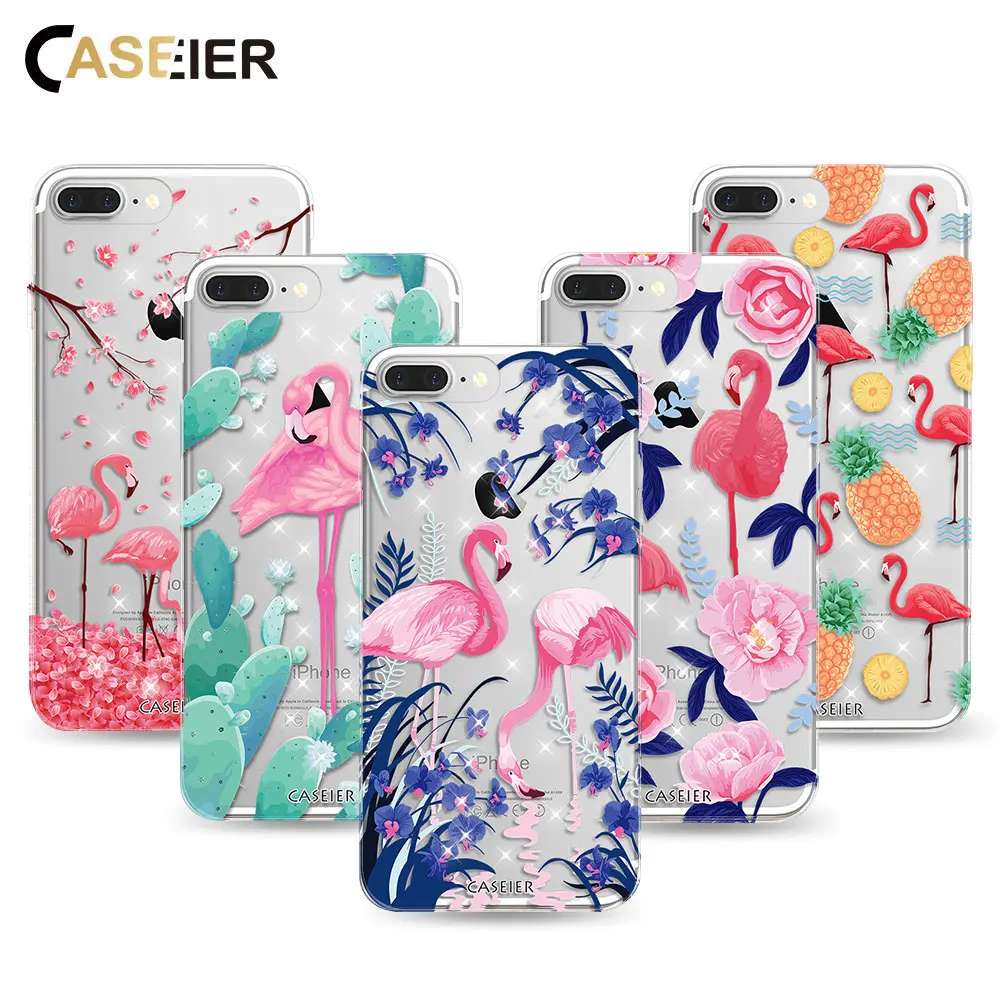 CASEIER For iPhone 8 7 6 6S Plus Case Glitter Silicone Flamingo Cover For iPhone 8 7 6 Plus 5 5S Capa Luxury Diamond TPU Shells
CASEIER For iPhone 8 7 6 6S Plus Case Glitter Silicone Flamingo Cover For iPhone 8 7 6 Plus 5 5S Capa Luxury Diamond TPU Shells