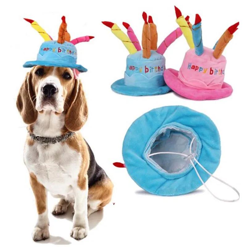 Puppy Pet Dog Hat Cap Costumes Teddy Dog Hat Clothes Happy Birthday Adjustable Hat with Cake Candles Design
Puppy Pet Dog Hat Cap Costumes Teddy Dog Hat Clothes Happy Birthday Adjustable Hat with Cake Candles Design