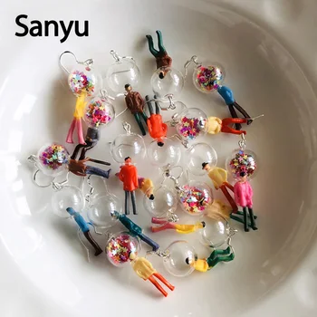 Creative New Design Transparent Bubble Humanoid With Little Stars Drop Earrings Exaggerated Masker Little Human Dangle Earrings
Creative New Design Transparent Bubble Humanoid With Little Stars Drop Earrings Exaggerated Masker Little Human Dangle Earrings