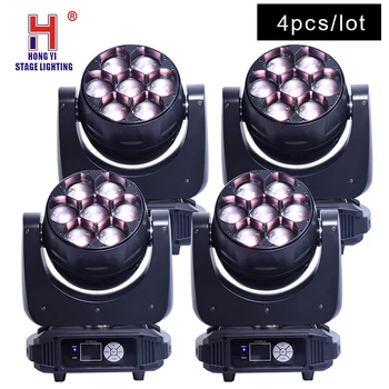 Professional RGBW Mixing Color DMX Control Zoom Moving Head Light 7x40W LED Disco Light DJ Equipment Lighting(4pcs/lot)
Professional RGBW Mixing Color DMX Control Zoom Moving Head Light 7x40W LED Disco Light DJ Equipment Lighting(4pcs/lot)