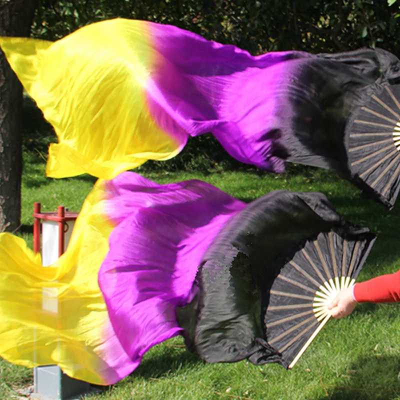 New 1pair/2pcs 100% real silk belly dance Fan Veils Chinese Bamboo gradient color 180cm long Fans Veil high quality HOT
New 1pair/2pcs 100% real silk belly dance Fan Veils Chinese Bamboo gradient color 180cm long Fans Veil high quality HOT