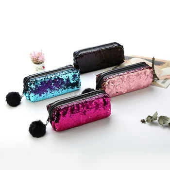 Fashion Sequin Hairball Pencil Case School Supplies For Girl Stationery Gift Cute Magic Pencil Box Pencilcase
Fashion Sequin Hairball Pencil Case School Supplies For Girl Stationery Gift Cute Magic Pencil Box Pencilcase
