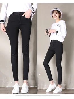 Black Jeans Female Large Size Tight Pencil Casual Women's Pants 2018 Jeans Female High Waist Stretch Jeans Women
Black Jeans Female Large Size Tight Pencil Casual Women's Pants 2018 Jeans Female High Waist Stretch Jeans Women