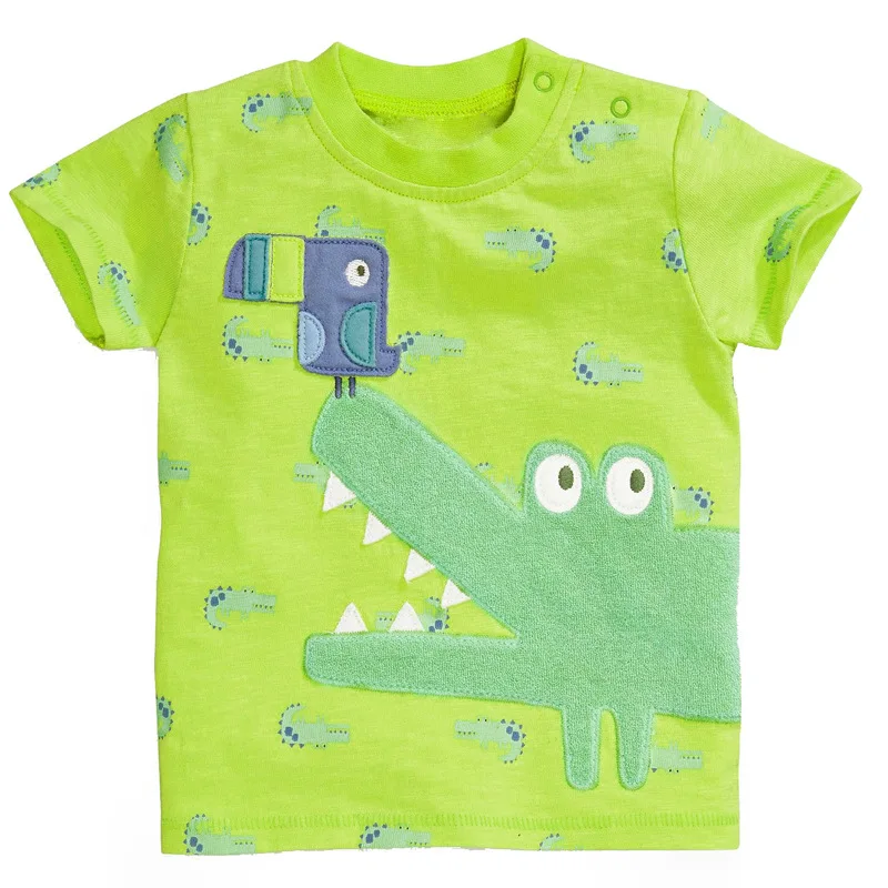 Cartoon Crocodile 100% Cotton Short Sleeve Kids Girls T-shirts 2018 Fashion Children 2-6 Years Boys Baby Girls Clothes
Cartoon Crocodile 100% Cotton Short Sleeve Kids Girls T-shirts 2018 Fashion Children 2-6 Years Boys Baby Girls Clothes
