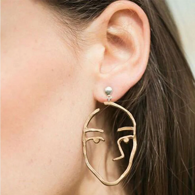 2018 Funny Hollow Face Shape Drop Earrings Fashion Women Earrings Trendy Metal Dangle Earring Earrings for Women Jewelry W2
2018 Funny Hollow Face Shape Drop Earrings Fashion Women Earrings Trendy Metal Dangle Earring Earrings for Women Jewelry W2