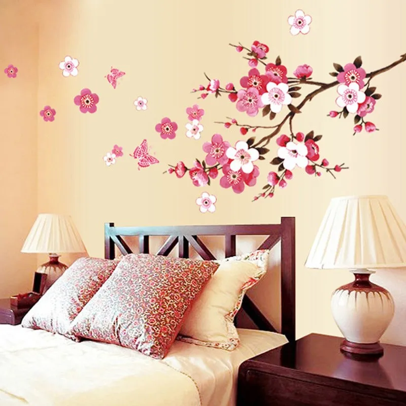 Sakura Wall Stickers Flower Decals Mural Art Home Decor