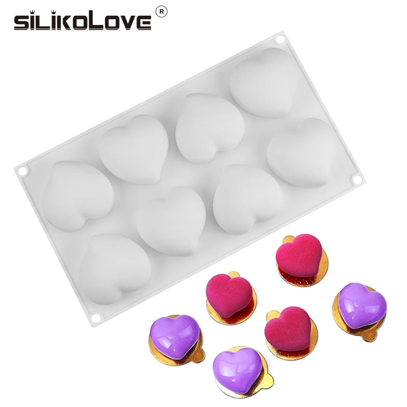 SILIKOLOVE Silikone Form For Mousse Cake Heart Wedding 3d Silicone Molds Cake Decorating Tools Bakeware Dessert Moulds White
SILIKOLOVE Silikone Form For Mousse Cake Heart Wedding 3d Silicone Molds Cake Decorating Tools Bakeware Dessert Moulds White