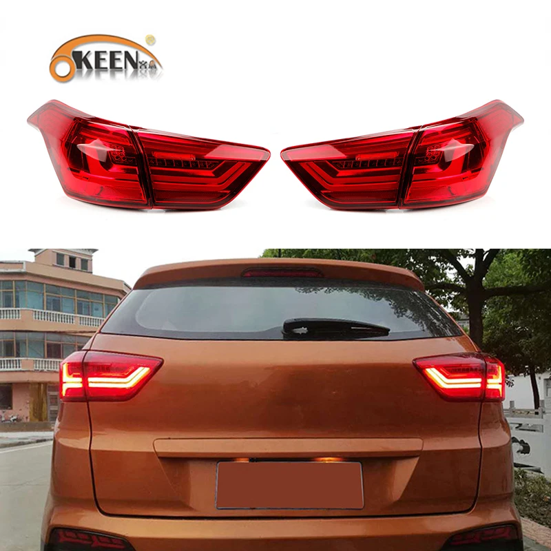 OKEEN Car Styling for Hyundai Creta IX25 2013-2018 Tail Light Assembly Red Brake Turn Signal Lights for Hyundai IX25 Tail Lights
OKEEN Car Styling for Hyundai Creta IX25 2013-2018 Tail Light Assembly Red Brake Turn Signal Lights for Hyundai IX25 Tail Lights