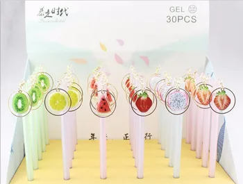 cute different fruit pendant gel ink Pen Kawaii black needle Pen student Writting pen office school staitonery item 30pc/lot
cute different fruit pendant gel ink Pen Kawaii black needle Pen student Writting pen office school staitonery item 30pc/lot