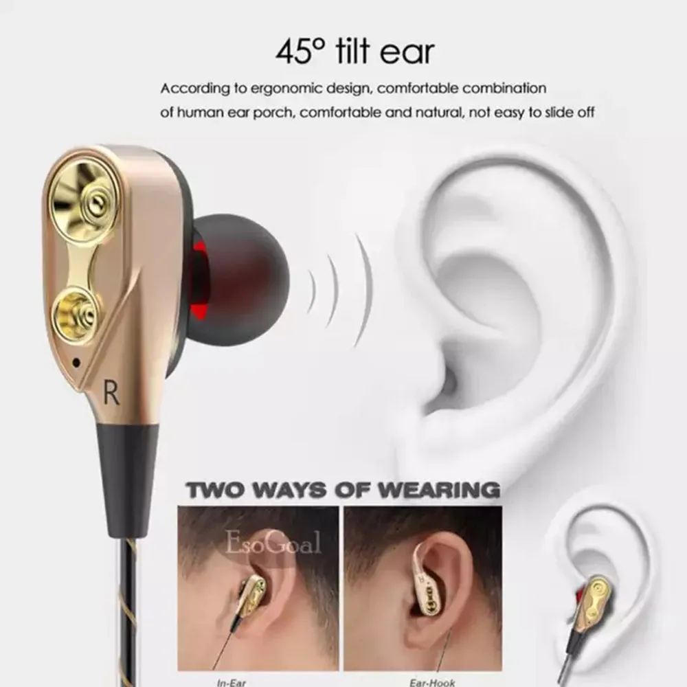 In Ear Headphones with Mic 3.5mm Metal High Bass Dynamic Stereo Earbud Wired Controlled Music Stereo Earphones for Phone PC
In Ear Headphones with Mic 3.5mm Metal High Bass Dynamic Stereo Earbud Wired Controlled Music Stereo Earphones for Phone PC