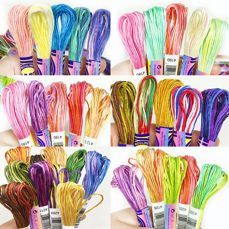 10 Colors/pack high quality Color Variation Cotton Embroidery Variegated per skein Floss Cross stitch Thread French embroidery
10 Colors/pack high quality Color Variation Cotton Embroidery Variegated per skein Floss Cross stitch Thread French embroidery
