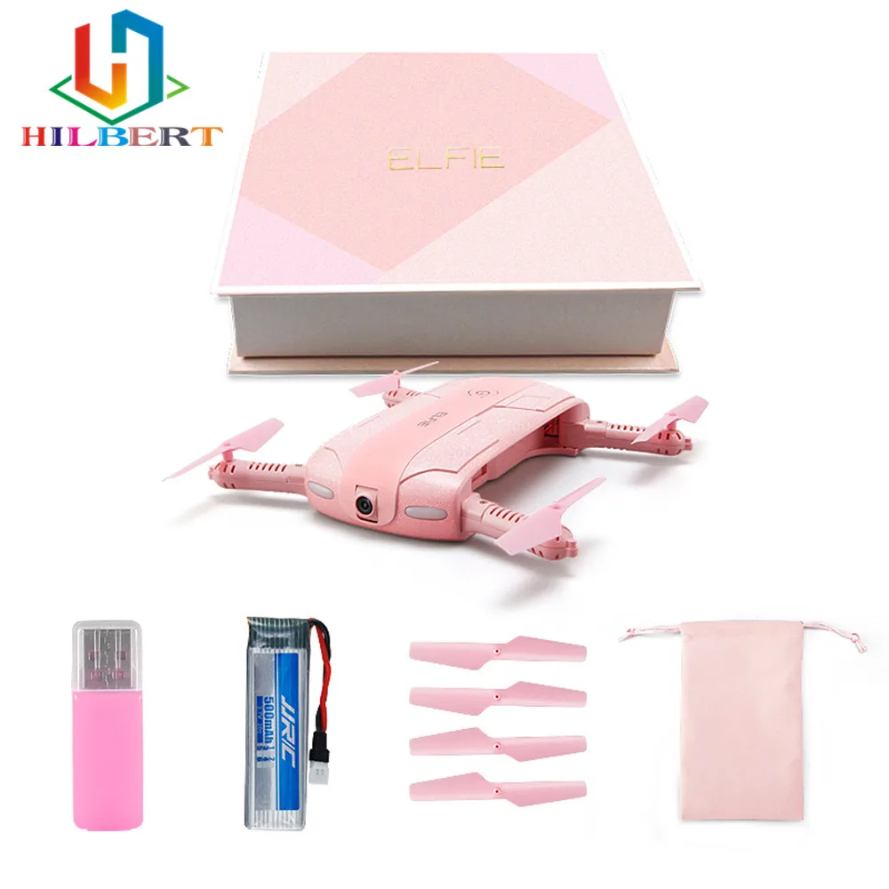 

JJRC H37 ELFIE Original Pink color 6-Axis Gyro WIFI FPV 2.0MP Camera Quadcopter Foldable G-sensor Mini RC Selfie Drone VS E50S