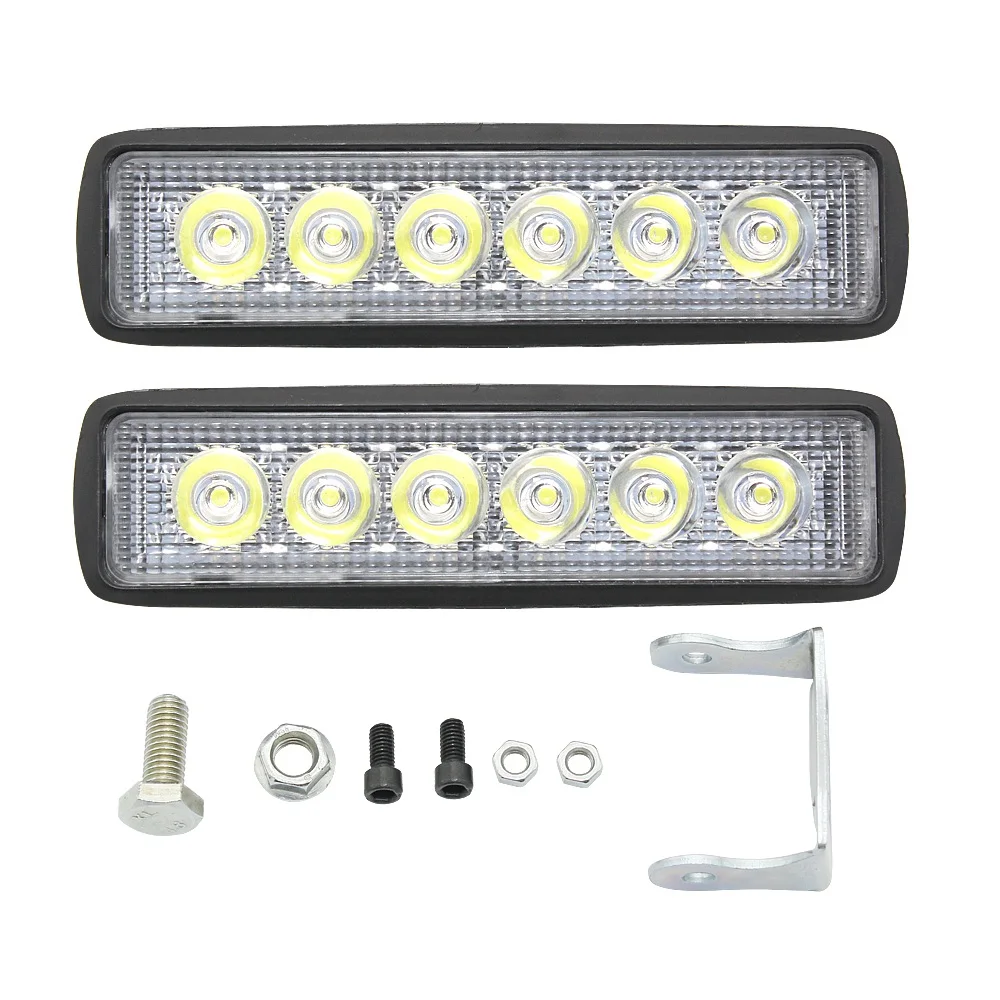 2pcs 6 Inch 18W LED Car Work Light Auto Driving Fog Lamp Spotlight 12V for Offroad SUV Truck Tractor Boat ATV Car Styling
2pcs 6 Inch 18W LED Car Work Light Auto Driving Fog Lamp Spotlight 12V for Offroad SUV Truck Tractor Boat ATV Car Styling