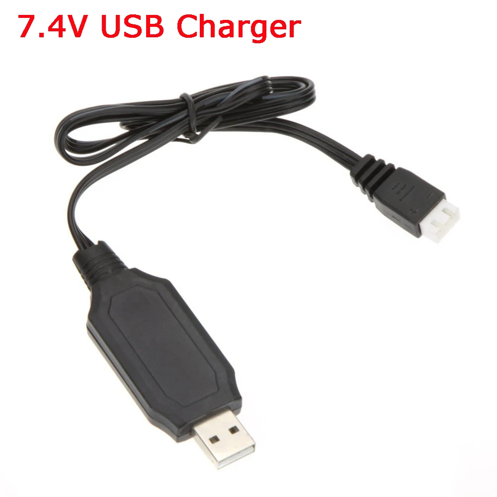 

EBOYU 7.4V Lipo Battery USB Charger Cable for WLtoys V912 V913 V915 V262 V323 V333 V666 / MJX F45 F49 F46 F39 T40C T23 RC Toys