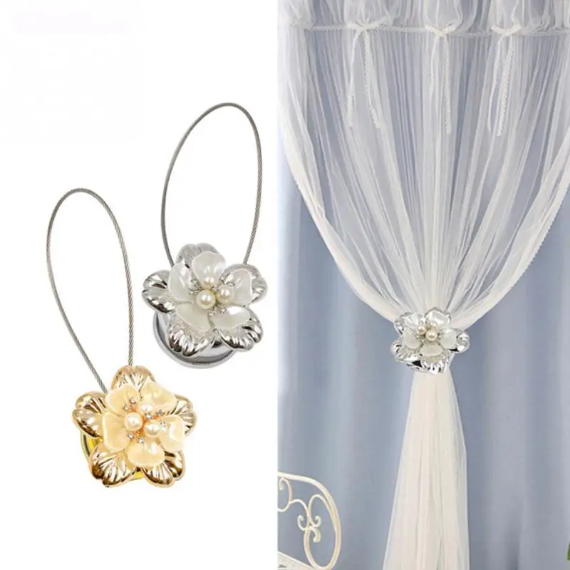 1pc Gold Silver Flower Wire Curtains Tieback Magnet Curtains Buckle Magnetic Curtain Holder Curtain Strap Accessories
1pc Gold Silver Flower Wire Curtains Tieback Magnet Curtains Buckle Magnetic Curtain Holder Curtain Strap Accessories