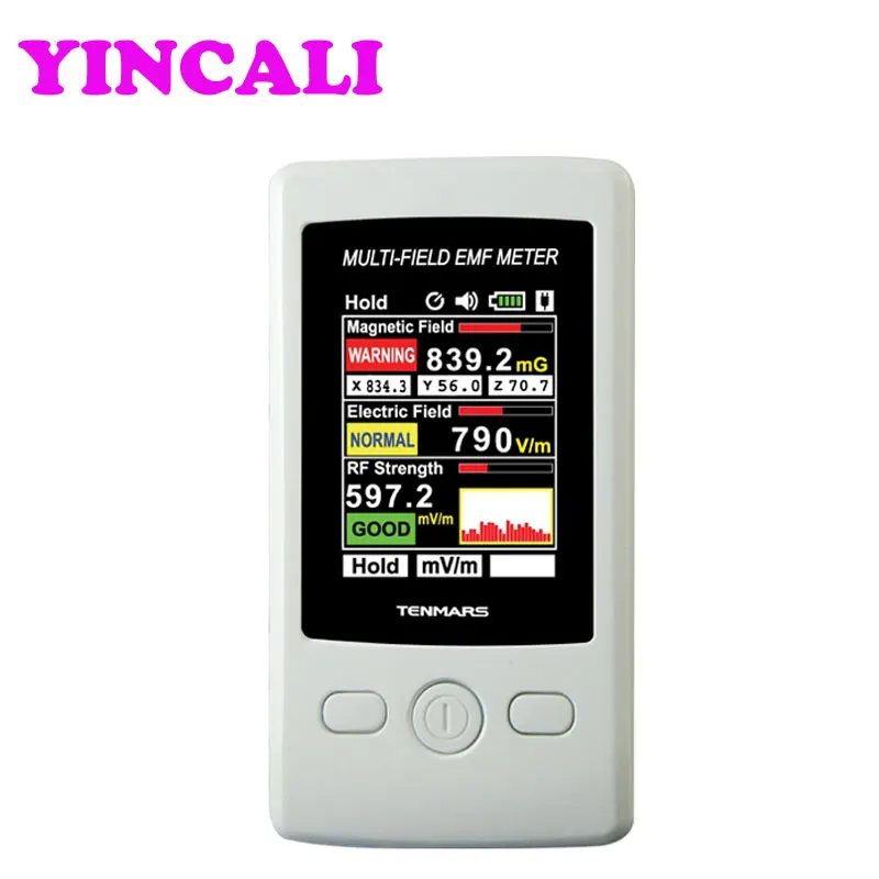 Newly Multi-Field EMF Meter TM-190 Gauss 3-axis Magnetic Electric RF Field Strength Digital Electromagnetic Radiation Detector
Newly Multi-Field EMF Meter TM-190 Gauss 3-axis Magnetic Electric RF Field Strength Digital Electromagnetic Radiation Detector