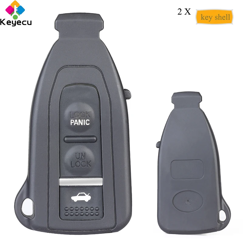 KEYECU Pair Smart Prox Remote Control Car Key Shell Case Housing With 3 Buttons - FOB for Lexus LS430 2002 2003 2004 2005 2006
KEYECU Pair Smart Prox Remote Control Car Key Shell Case Housing With 3 Buttons - FOB for Lexus LS430 2002 2003 2004 2005 2006