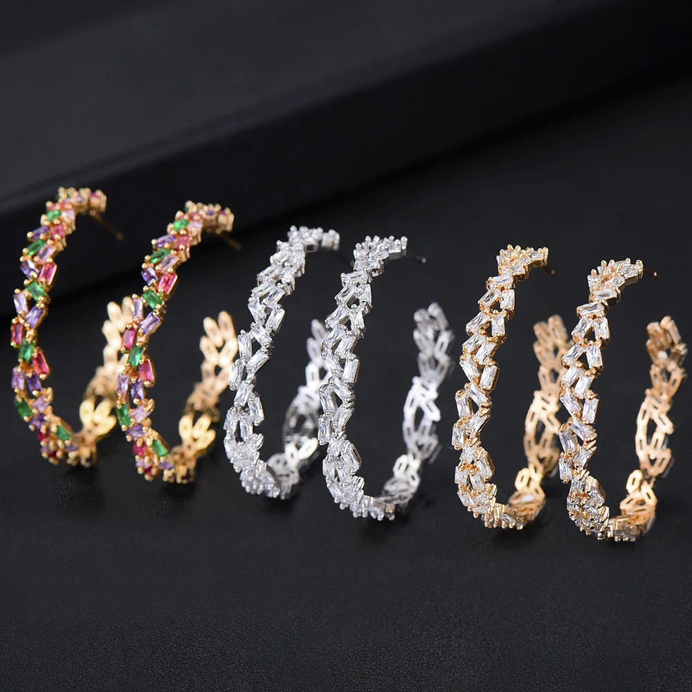 GODKI Personality Luxury Cubic Zircon Crystal Circle Hoop Earrings For Women Wedding Trendy Party Retro Round Hoop Earrings 2019
GODKI Personality Luxury Cubic Zircon Crystal Circle Hoop Earrings For Women Wedding Trendy Party Retro Round Hoop Earrings 2019